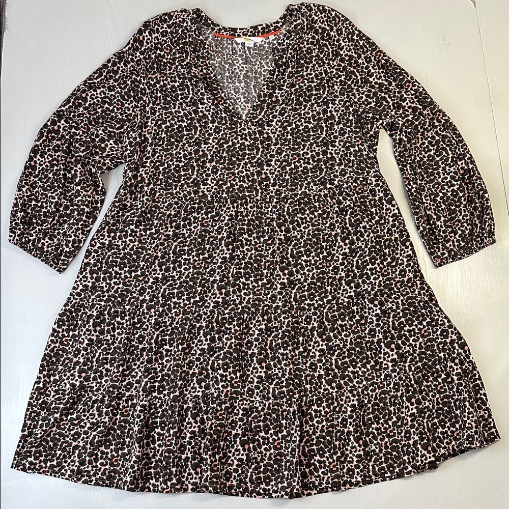 Boden Cheetah Print Midi Dress